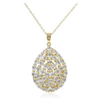 Collier en argent et Topaze blanche