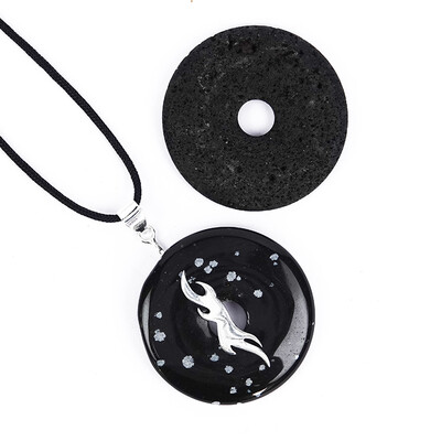 Accessoire en argent et Perle de lave