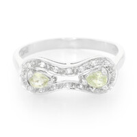 Bague en argent et Tourmaline cuprifère