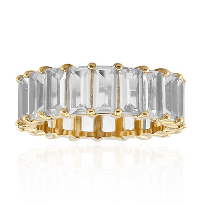Bague en argent et Topaze blanche