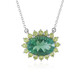 Collier en argent et Fluorite verte