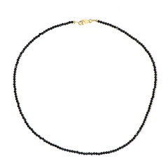 Collier en argent et Spinelle noir