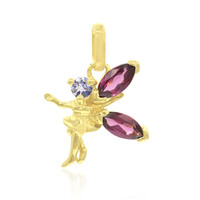 Pendentif en argent et Grenat Rhodolite