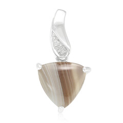 Pendentif en argent et Agate du Botswana