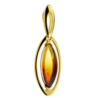 Pendentif en argent et Ambre baltique