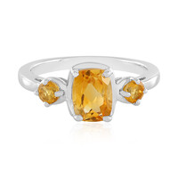 Bague en argent et Citrine