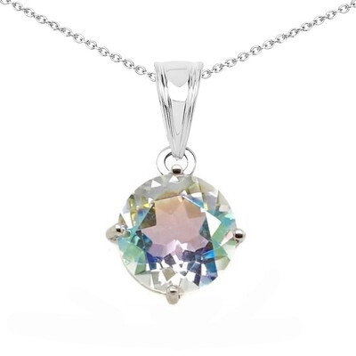 Collier en argent et Quartz Rayon de Lune