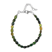 Bracelet en argent et Tourmaline verte