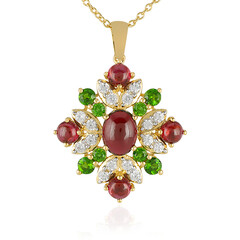 Collier en argent et Grenat Rhodolite