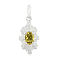 Pendentif en argent et Quartz champagne