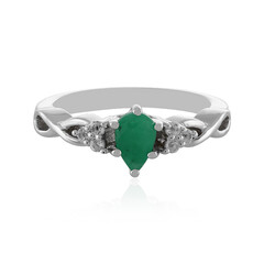 Bague en argent et Emeraude de Socoto