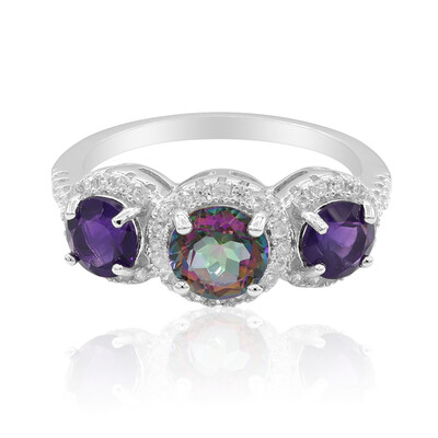 Bague en argent et Quartz mystique