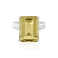 Bague en argent et Quartz citron