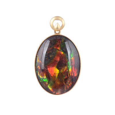 Pendentif en or et Ammolite