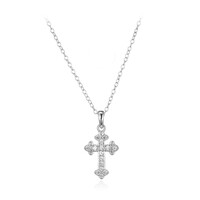 Collier en argent et Topaze blanche
