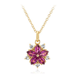 Collier en argent et Grenat Rhodolite