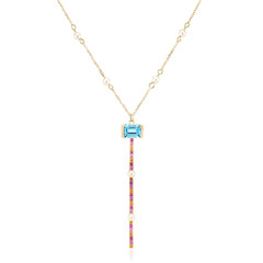 Collier en or et Topaze de Marambaia (Michelle Albala)