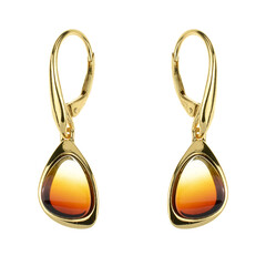 Boucles d'oreilles en argent et Ambre baltique