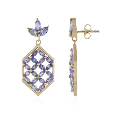 Boucles d'oreilles en argent et Tanzanite