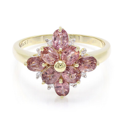 Bague en or et Saphir Padparadscha non chauffé (AMAYANI)