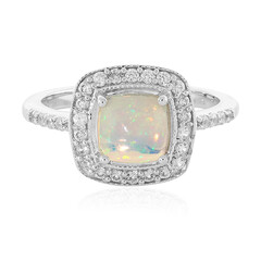 Bague en argent et Opale Welo