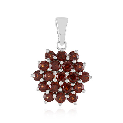 Pendentif en argent et Grenat du Mozambique