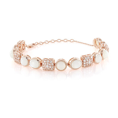 Bracelet en argent et Pierre de Lune blanche (KM by Juwelo)