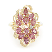 Bague en or et Saphir Padparadscha non chauffé (AMAYANI)