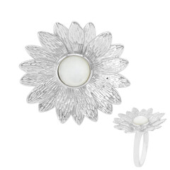 Bague en argent et Nacre