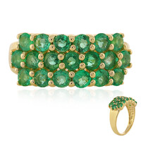 Bague en or et Emeraude d'Ethiopie