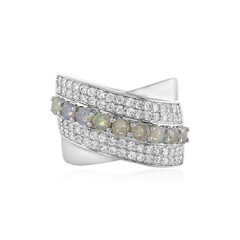 Bague en argent et Opale Welo