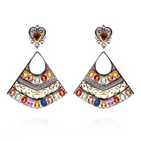 Boucles d'oreilles en argent et Saphir (Dallas Prince Designs)