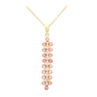 Collier en or et Saphir Padparadscha non chauffé (AMAYANI)
