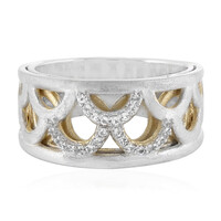 Bague en argent et Topaze blanche