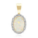 Pendentif en or et Opale blanche du Brésil