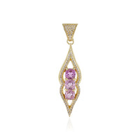 Pendentif en or et Kunzite du Brésil