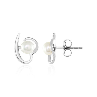 Boucles d'oreilles en argent et Perle de culture d'eau douce
