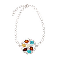 Bracelet en argent et Ambre baltique