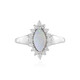 Bague en argent et Opale d'Australie