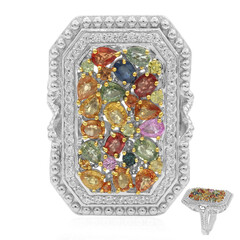 Bague en argent et Saphir (Dallas Prince Designs)