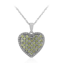 Collier en argent et Péridot de Birmanie