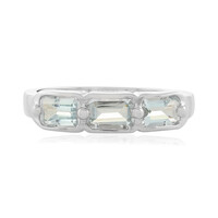 Bague en argent et Aigue-marine