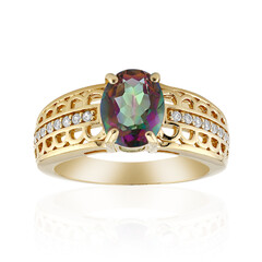 Bague en argent et Quartz mystique