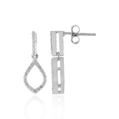 Boucles d'oreilles en argent et Diamant I3 (H)