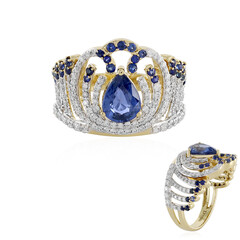 Bague en or et Saphir bleu (D'vyere)