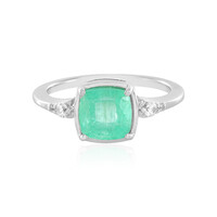 Bague en argent et Emeraude de Russie