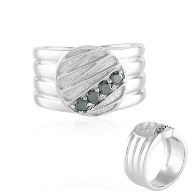 Bague en laiton et Diamant bleu I3 (Juwelo Style)