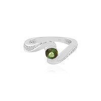 Bague en or et Tourmaline verte