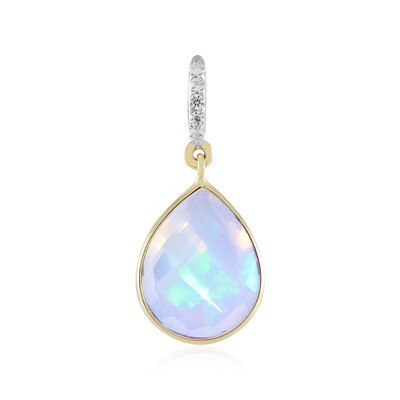 Pendentif en or et Opale Welo