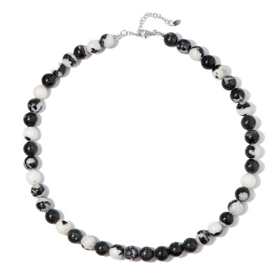 Collier en argent et Dolomite White Buffalo